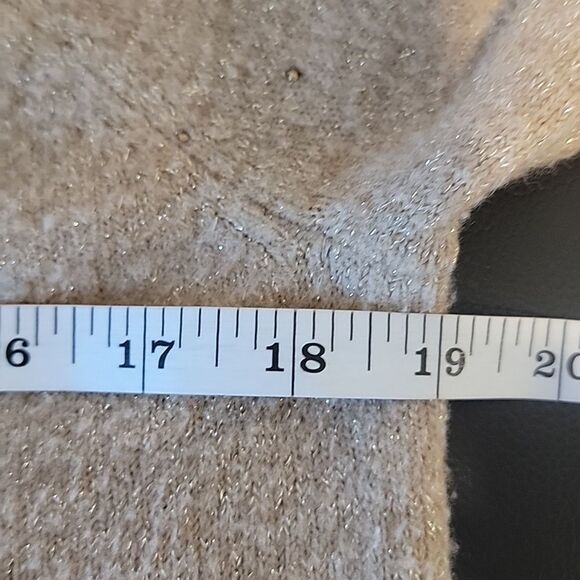 Apt. 9 pullover crewneck sweater in shimmering tan Size L - Picture 12 of 13
